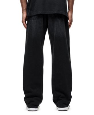 Women's Vintage Wash Black Baggy Denim Jeans