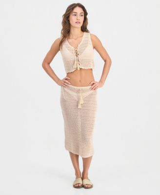 Women's Swim Cover-Up Midi Skirt