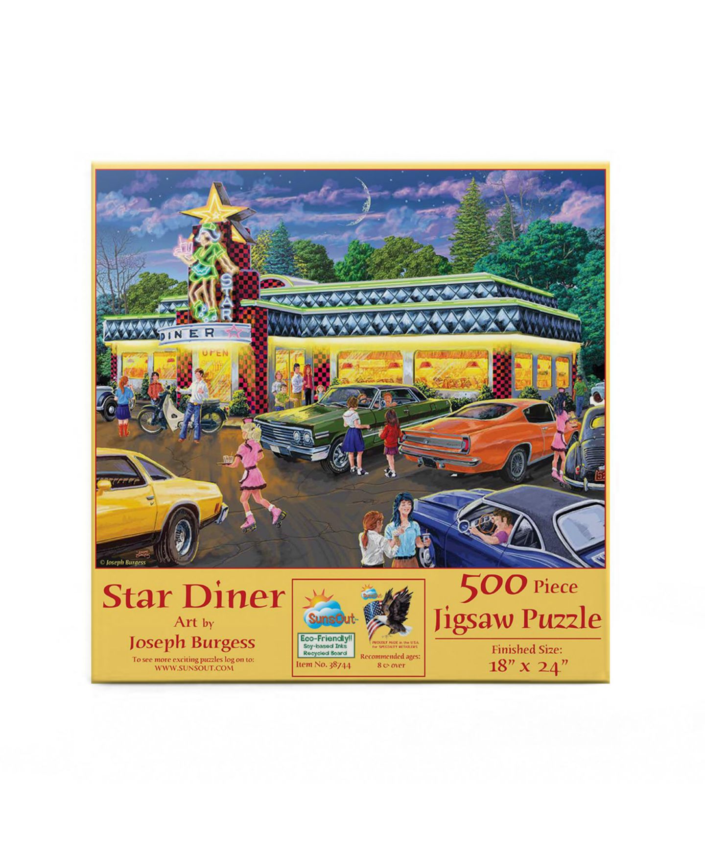 Детский пазл SunsOut Star Diner 500-Piece Jigsaw Puzzle, от 15 лет — фото 2
