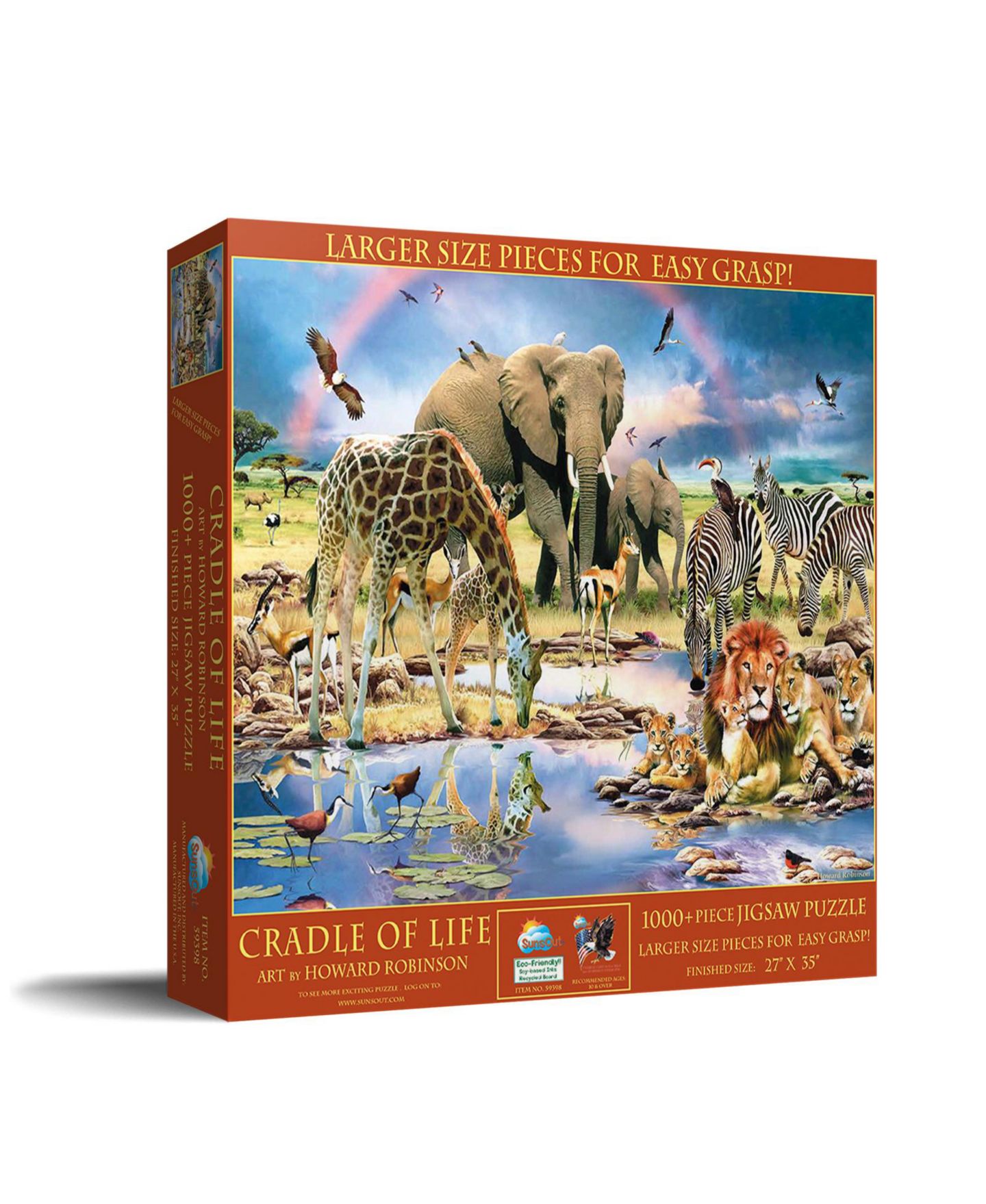 Детский пазл SunsOut Cradle of Life 1000-Piece Interlocking Large Pieces Jigsaw Puzzle, от 15 лет — фото 1