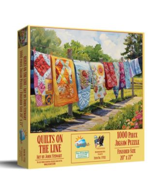 Quilts on the Line 1000 piece Jigsaw Puzzle for Adults