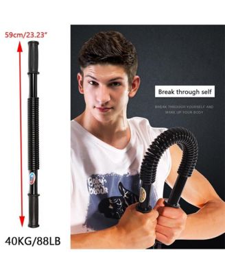 88lb Spring Barbell, Portable Home Gym for a Safe & Effective Chest, Arms and Shoulders Workout