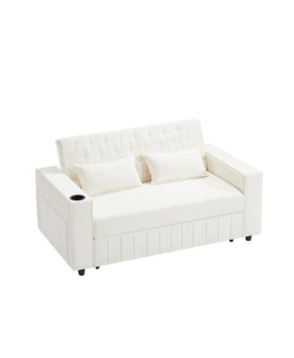 61.4" Pull-Out Sofa Bed Convertible Couch