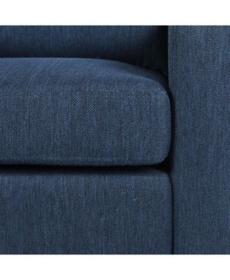 Contemporary Beige Fabric Upholstered Club Chair