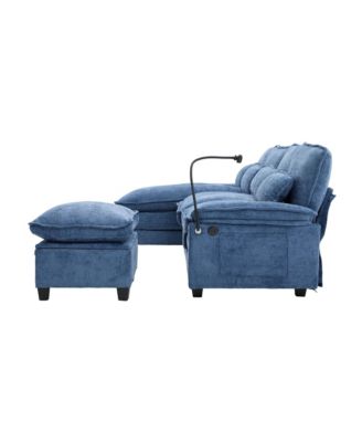 Streamdale 106" U-Shape Sectional Sofa Cloud Couch, Chenille, Ottoman & Pillows