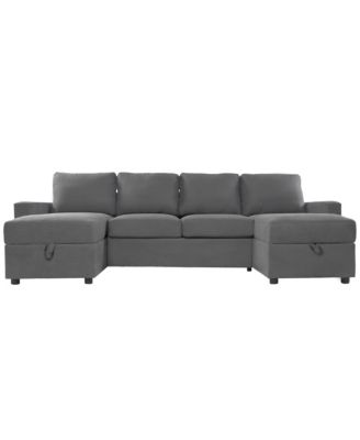 + 103.9" + Fabric (assuming material is fabric) + Storage Chaise & USB + Sectional Sofa