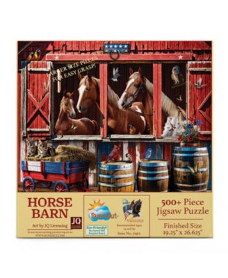 Horse Barn 500 piece Jigsaw Puzzle for Adults Large Pieces