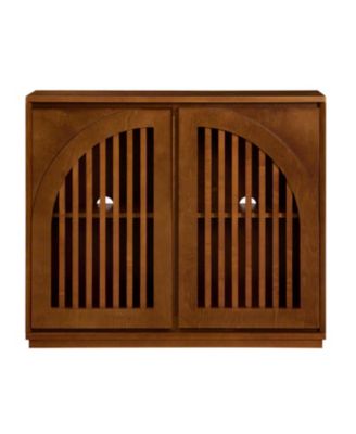  Mid Century Fluted Sideboard Cabinet - Walnut