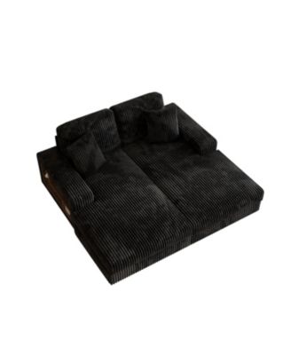 + 1 Pc. + Corduroy + Convertible + Sofa Bed