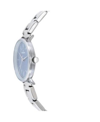 Women's Watch 30mm Blue Dial Sleek Stainless Steel Bracelet
