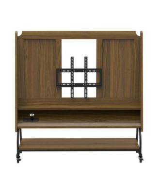 Streamdale Mobile TV Stand with Mount & Projector Screen for 32-50" TVs