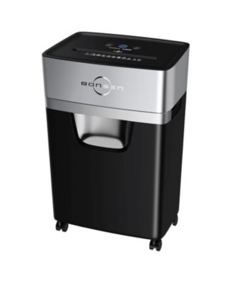 BONSEN 16-Sheet Heavy-Duty Crosscut Shredder, 60-min run, 60dB Low-Noise, 5.3Gal Bin, Anti-Jam, Quiet, Home/Office