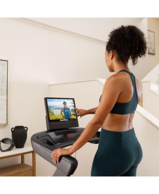 T Series 16 is a premium smart treadmill with a 16" tilting HD touchscreen