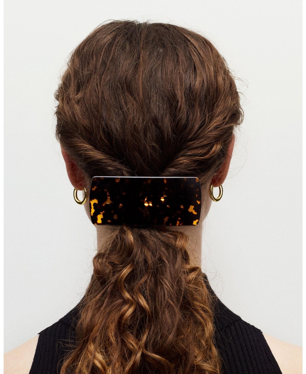 Machete Jumbo Box Barrette in Blonde Tortoise