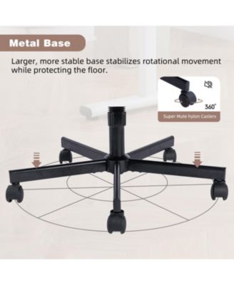 Streamdale Pink Velvet Criss Cross Office Chair