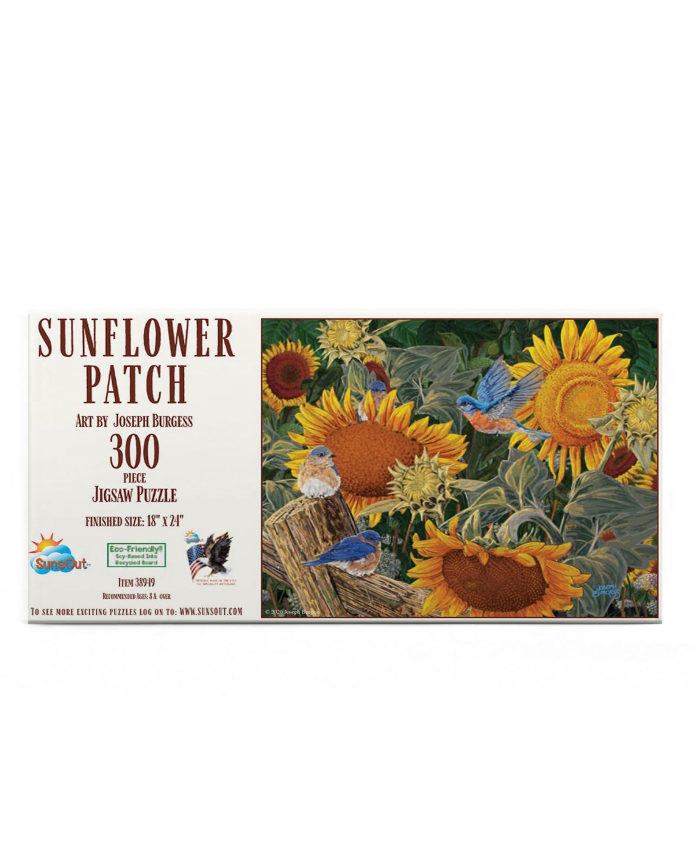 Детский пазл SunsOut Sunflower Patch 300 Piece Jigsaw Puzzle, от 15 лет — фото 3