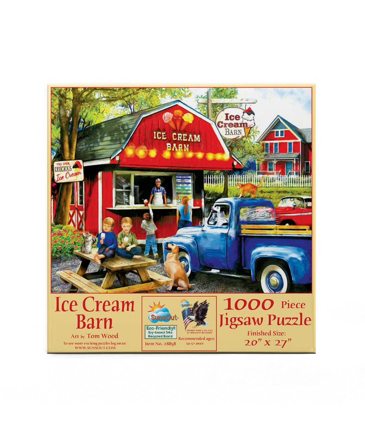 SunsOut The Ice Cream Barn 1000-piece Jigsaw Puzzle for Adults