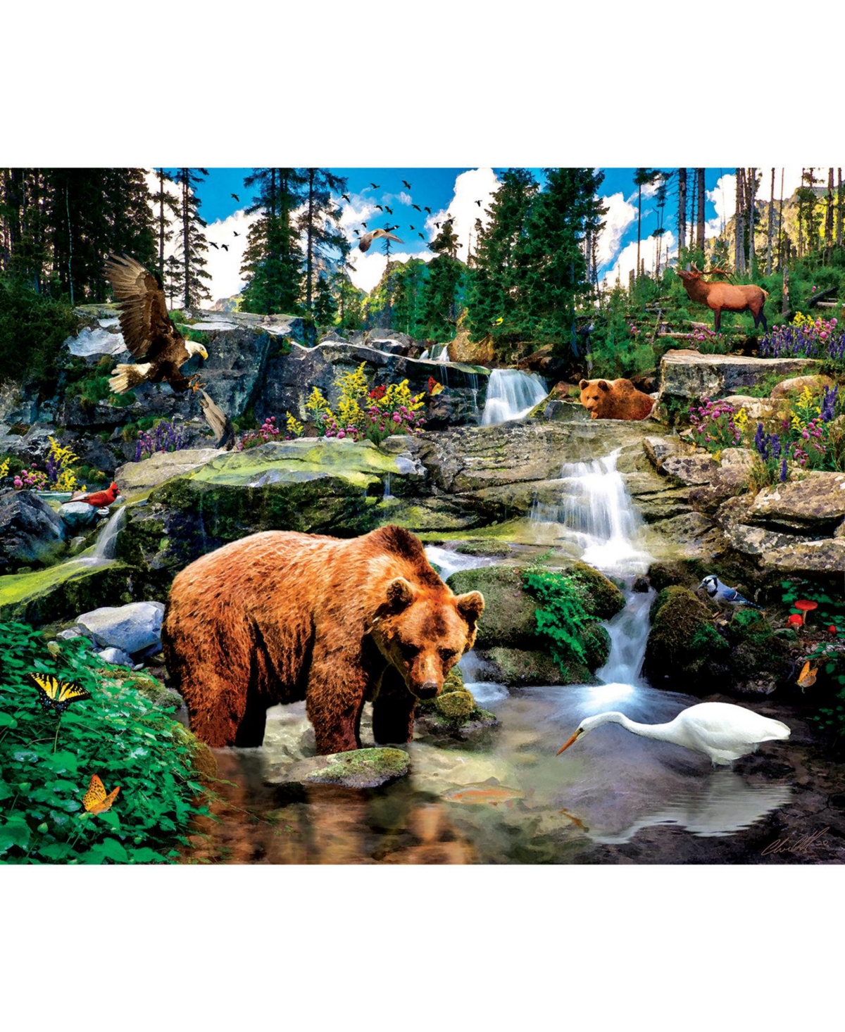 SunsOut Mountain Stream 1000 piece Jigsaw Puzzle for Adults