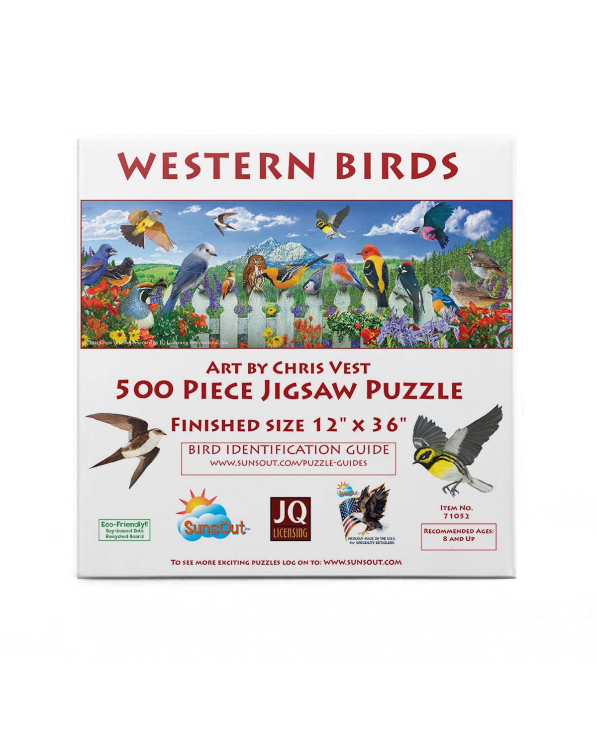 SunsOut Western Birds 500 piece Jigsaw Puzzle for Adults