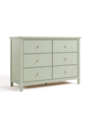 Graco Sasha 6-Drawer Dresser with Interlocking Safety System & Scalloped  Detailing for Nursery or Kids' Room - Macy's