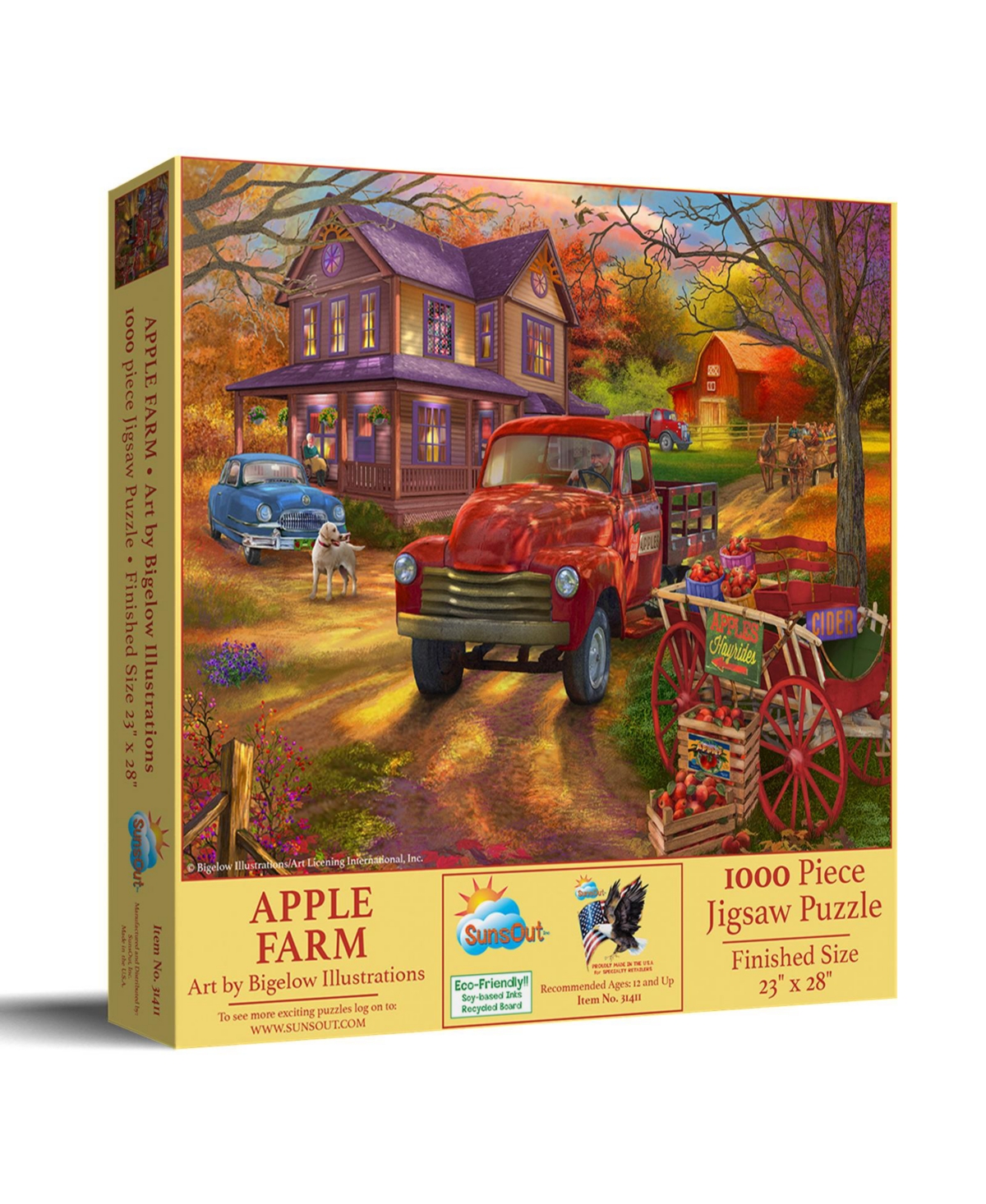 SunsOut Apple Farm 1000 piece Jigsaw Puzzle for Adults