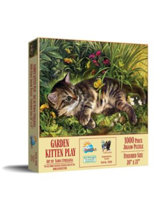 Garden Kitten Play 1000 piece Jigsaw Puzzle for Adults
