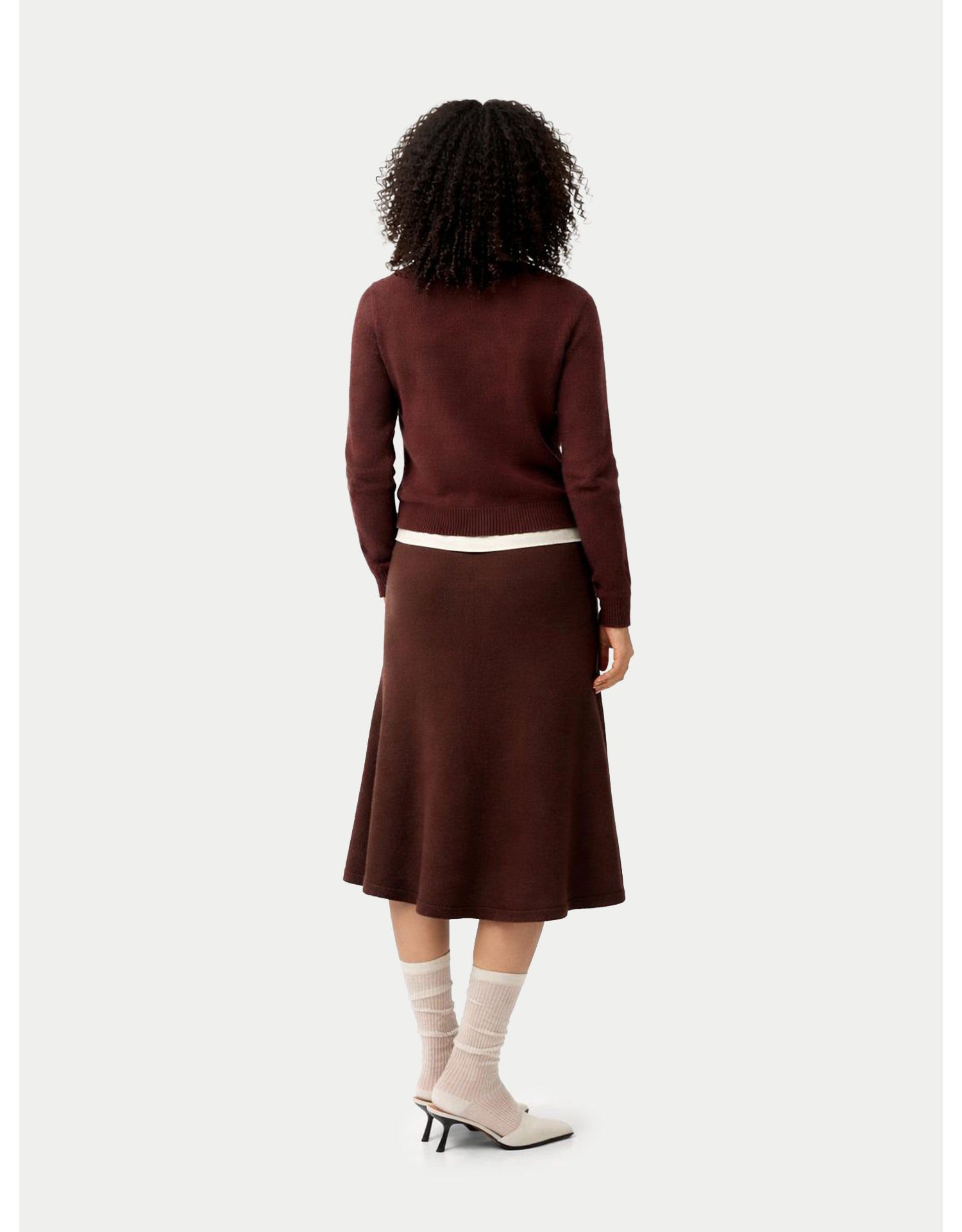 Women's Cropped Crewneck Cashmere Sweater