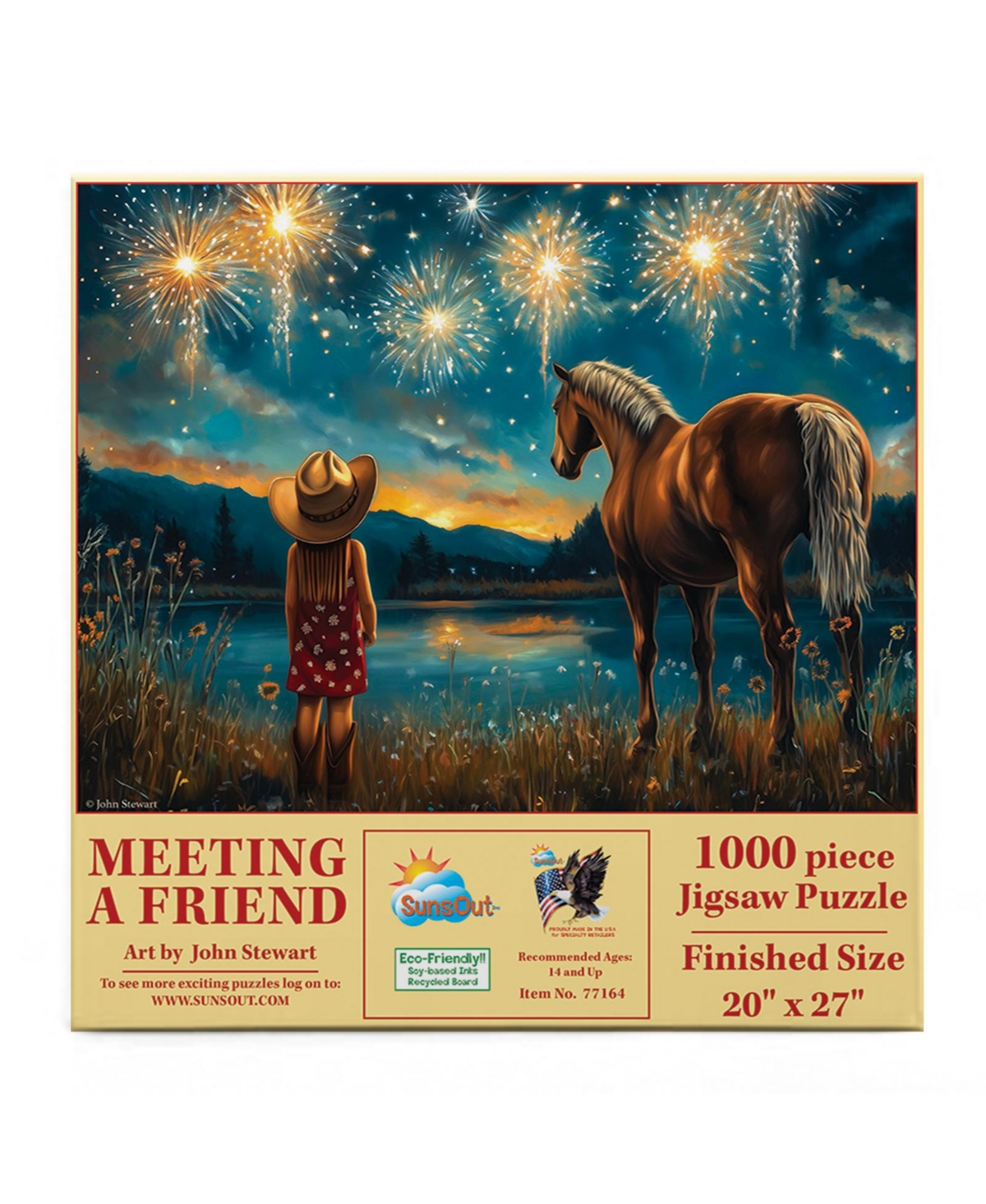 SunsOut Meeting a Friend 1000 piece Jigsaw Puzzle for Adults