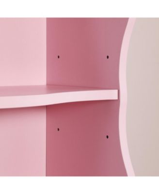 Wavy 8-Layer Adjustable Bookshelf - Narrow & Multifunctional