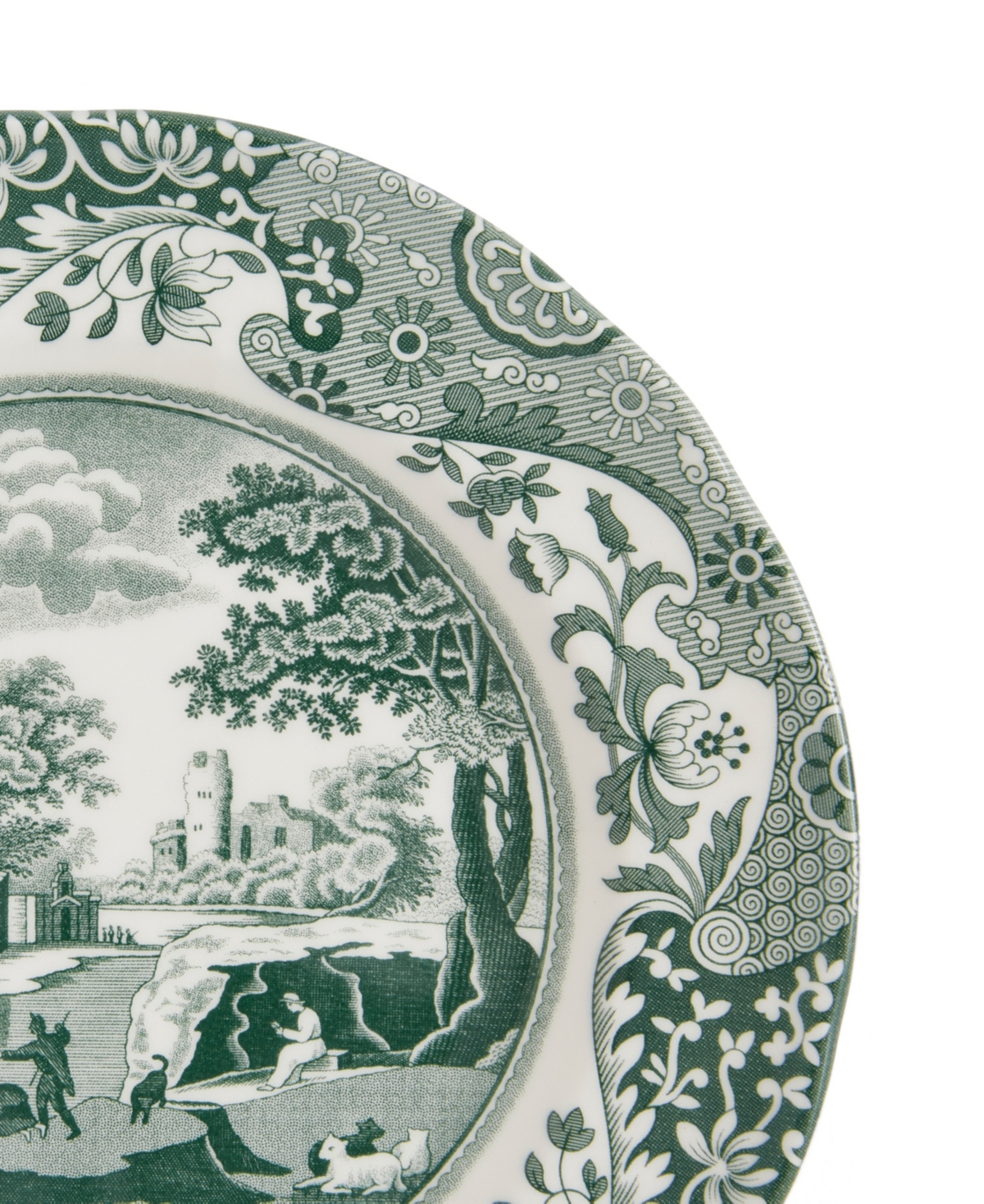 Spode Heritage Green Italian Bread and Butter Plates, Set of 4