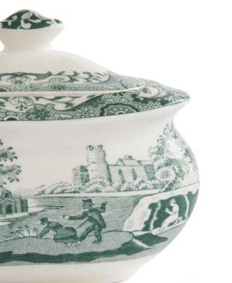 Heritage Green Italian Covered Sugar Bowl