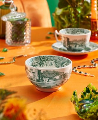 Heritage Green Italian Small Bowls, Set of 4