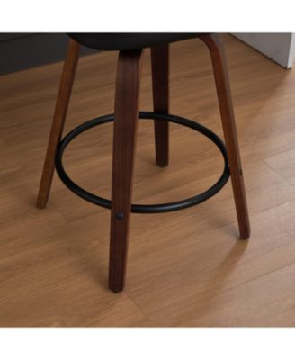 Rattan Counter Height Swivel Bar Stools (Set of 3)