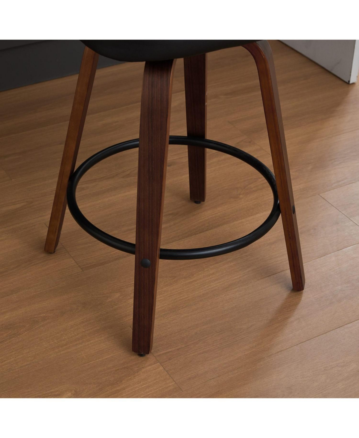 Streamdale Furniture Rattan Counter Height Swivel Bar Stools (Set of