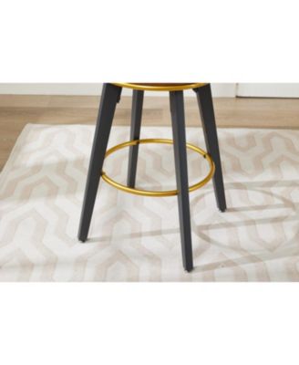 Swivel Counter Height Bar Stools Set of 2 Brown