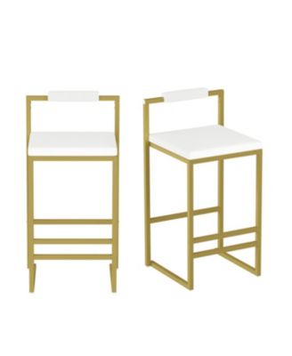 Streamdale Velvet Bar Stools Set of 2
