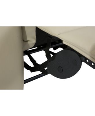 Breathable Leather Manual Reclining recliner chair for living room, Cream