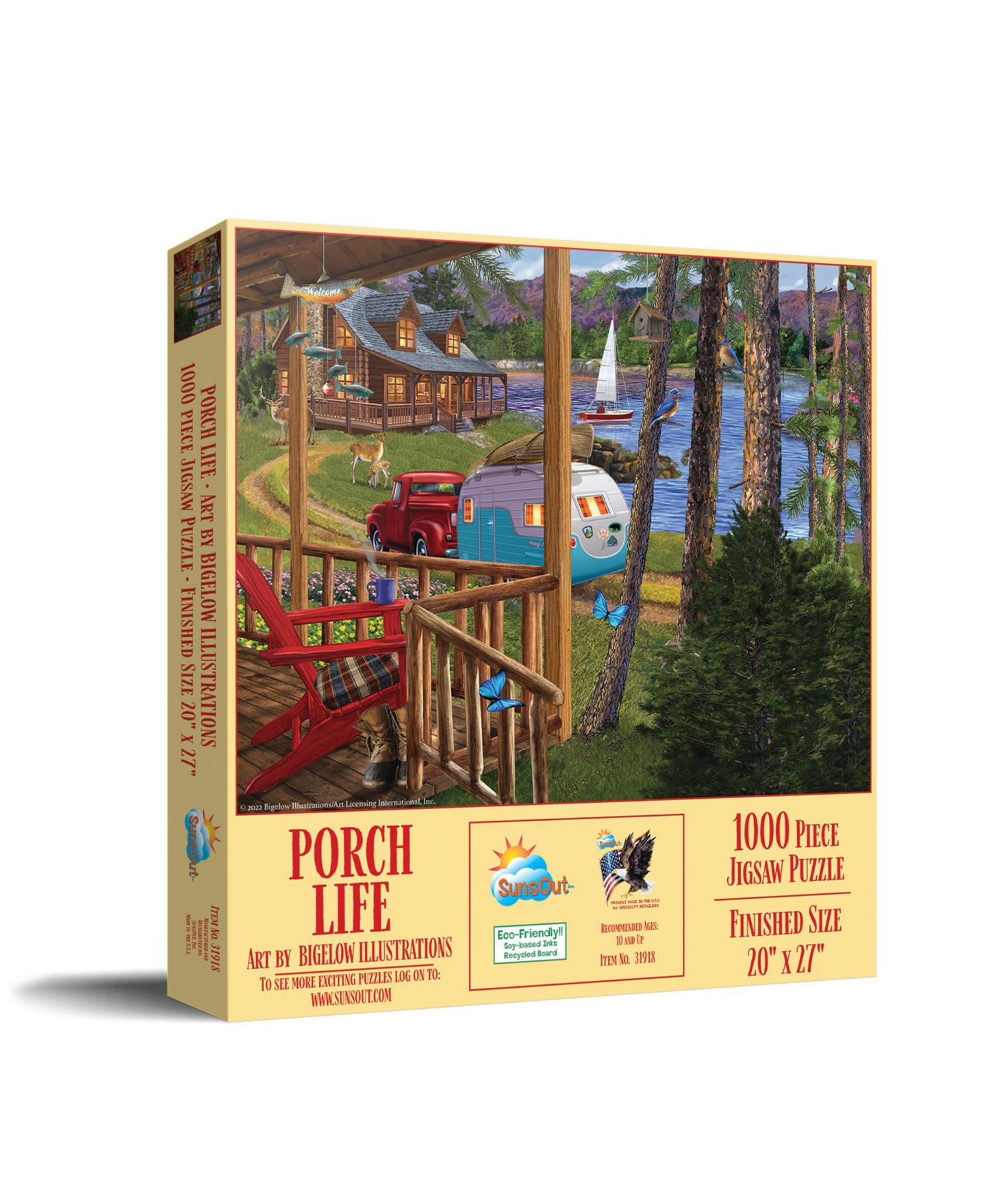 Детский пазл SunsOut Porch Life 1000 Piece Interlocking Jigsaw Puzzle, Ages 15+ — фото 1