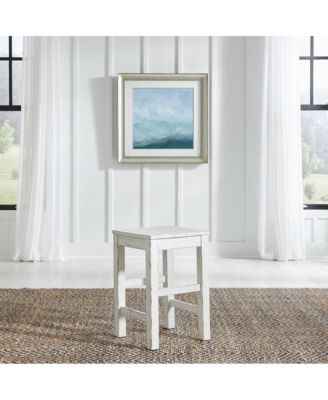 River Place Counter Height Swivel Stool  - Riverstone White