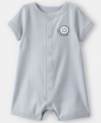 Baby Boys' Smile Club Short-Sleeve Romper