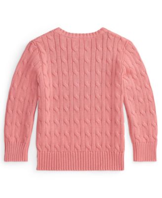 Boys' 2-7 Cable-Knit Cotton Sweater