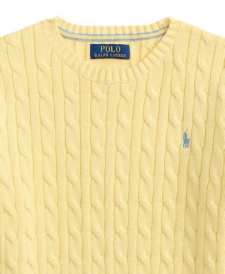Boys 8-20 Cable-Knit Cotton Sweater