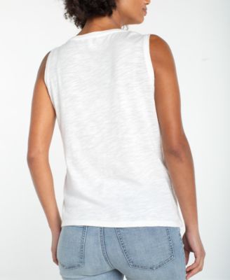 Women's Sleeveless Lace Knit Top