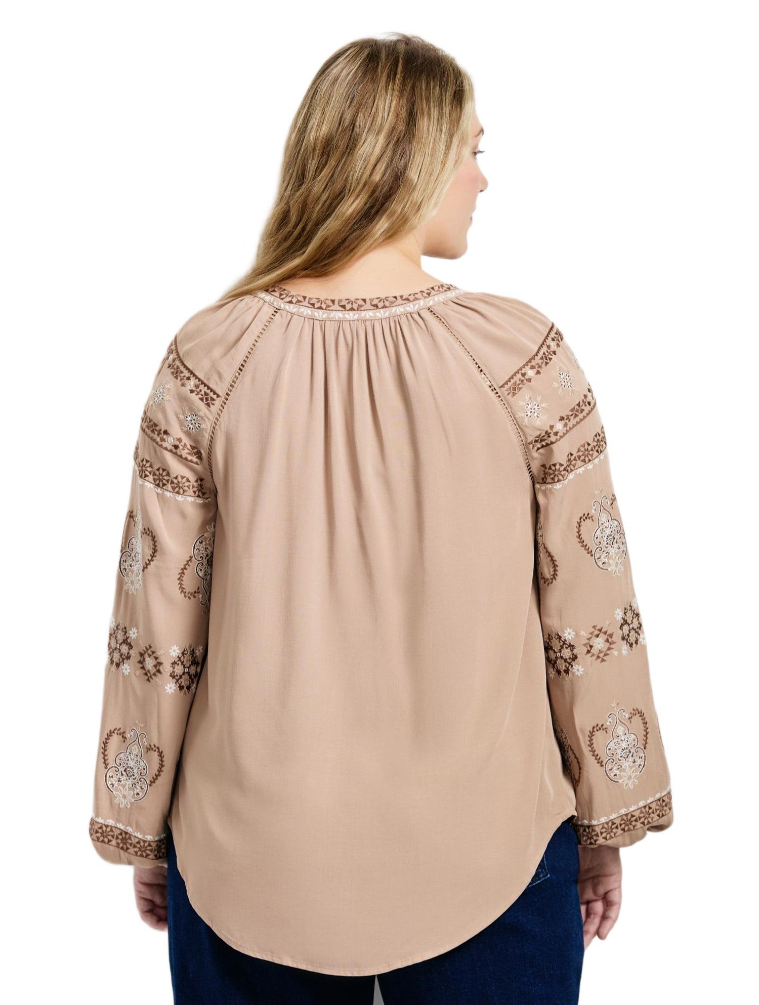 Women's Plus Size Angelina Embroidered Blouse