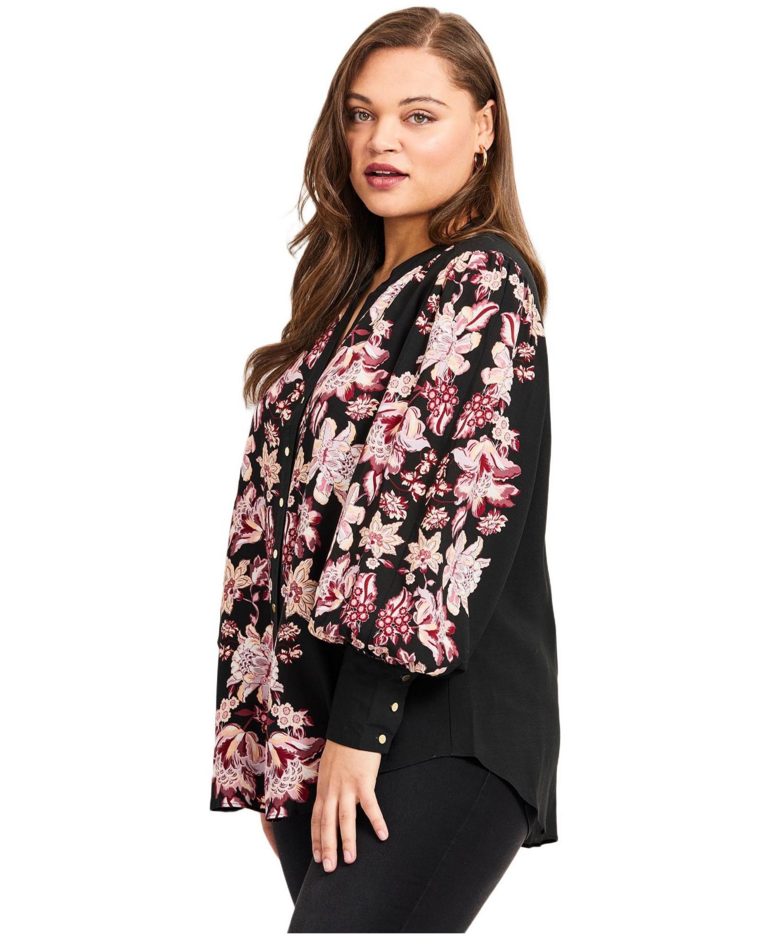 Women's Plus Size Sofia Long Sleeve Blouse
