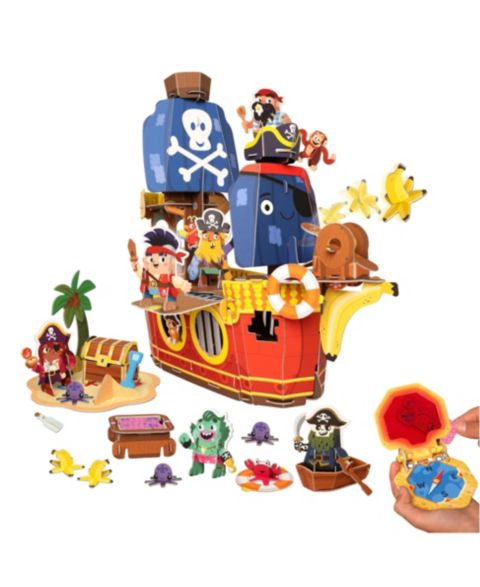 Детский игровой набор Playper Plucky Pirates Buildable 21-Piece Playset, Ages 3+