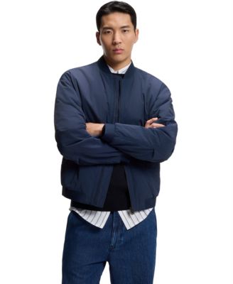 Men's Water-Repellent Soft-Touch Fabric Bomber Jacket