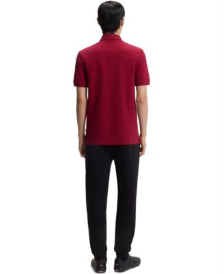 Men's Cotton-Piqu&eacute; Logo Artwork Polo Shirt