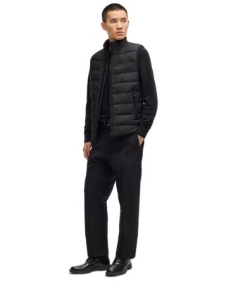 Men's Water-Repellent Tonal Logo Gilet