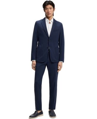 Men's Performance-Stretch Twill Slim-Fit Dress Shirt